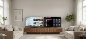 : Illustration montrant un utilisateur entrant un iptv code pour activer un service IPTV