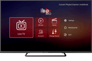 Interface d’une appication IPTV dédiée au streaming des matchs de football